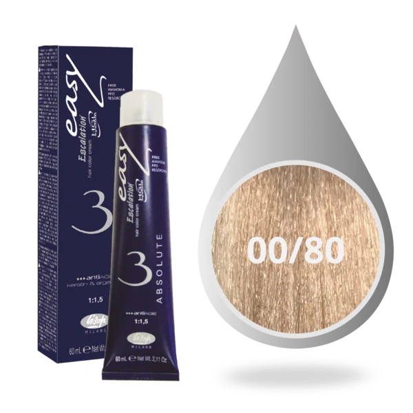 Lisap Easy Absolute Tone Hair Color Cream - 00/80 Intense Violet Mixtone لؤلؤي