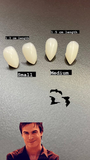 Fake teeth - Vampire Fang medium length