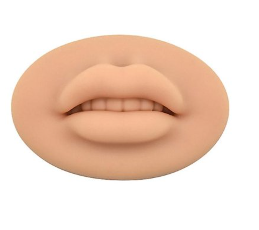 Practice Silicone Skin With Teeth Makeup Lip Mannequin