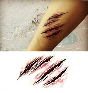 SFX Temporary tattoo - Slashed flesh