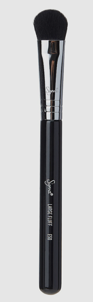Sigma Beauty - E50 LARGE FLUFF BRUSH - BLACK/CHROME