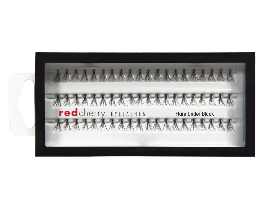 Red Cherry lashes individuals - Flare under black