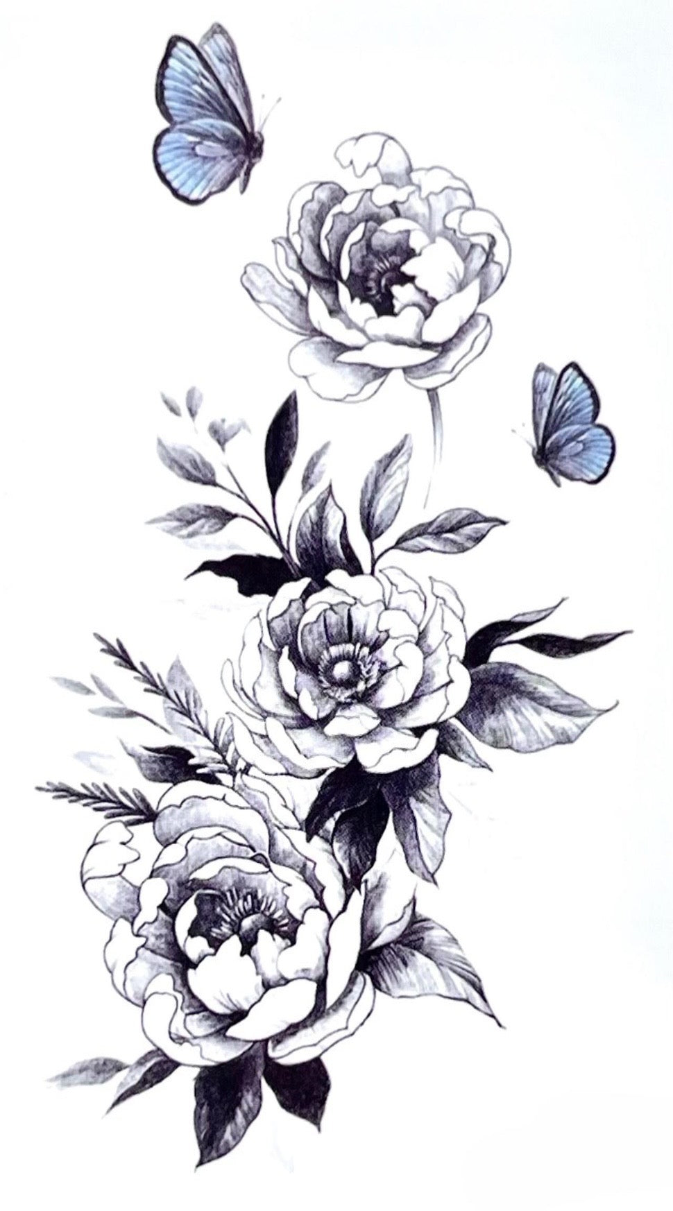 Temporary Body Tattoo - Flowers 04