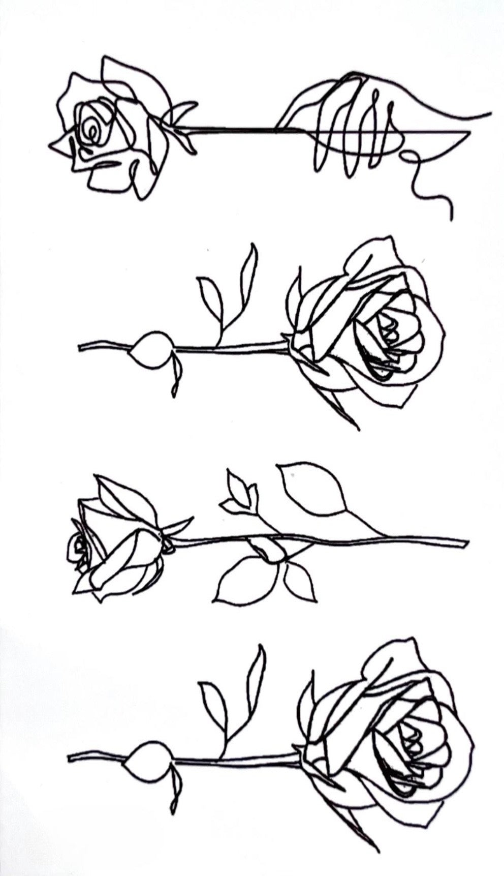 Temporary Body Tattoo - Flowers 02