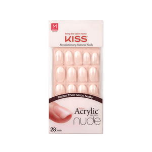 KISS Salon Acrylic French Nude Nails KAN02 28 Nalis