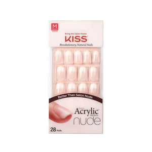 KISS Salon Acrylic French Nude Nails KAN03 28 Nalis