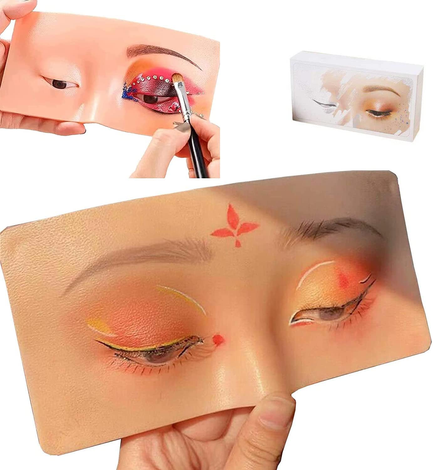Mannequin - Eye Makeup Practice Board Soft Silicone Aid Student Tool