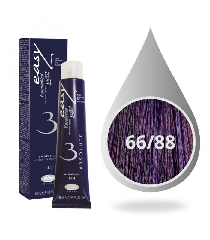 Lisap Milano Easy Absolute 3 Color - 66/88 Velvet Violet بنفسجي مخملي