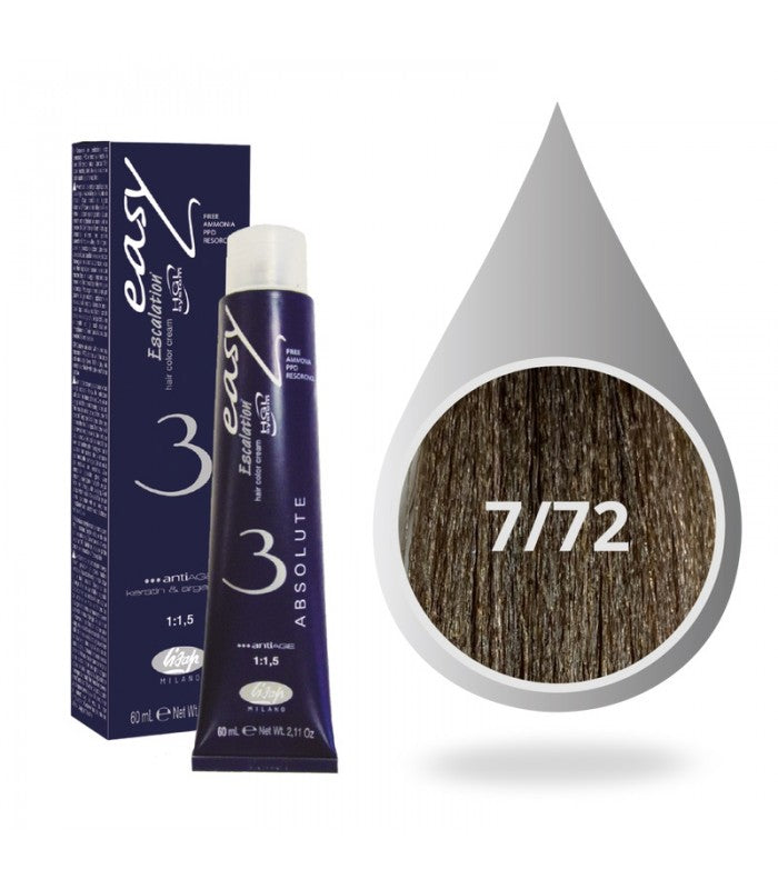 Lisap Milano Easy Absolute 3 Color - 7/72 Blonde cool beige أشقر بيج بارد