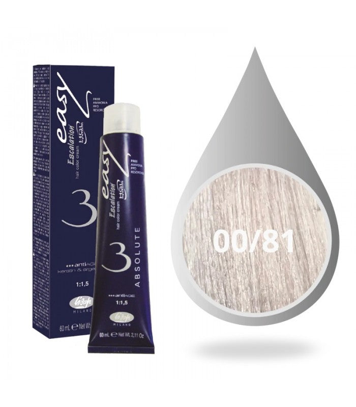 Lisap Easy Absolute Tone Hair Color Cream - 00/81 Intense cool violet ثلجي