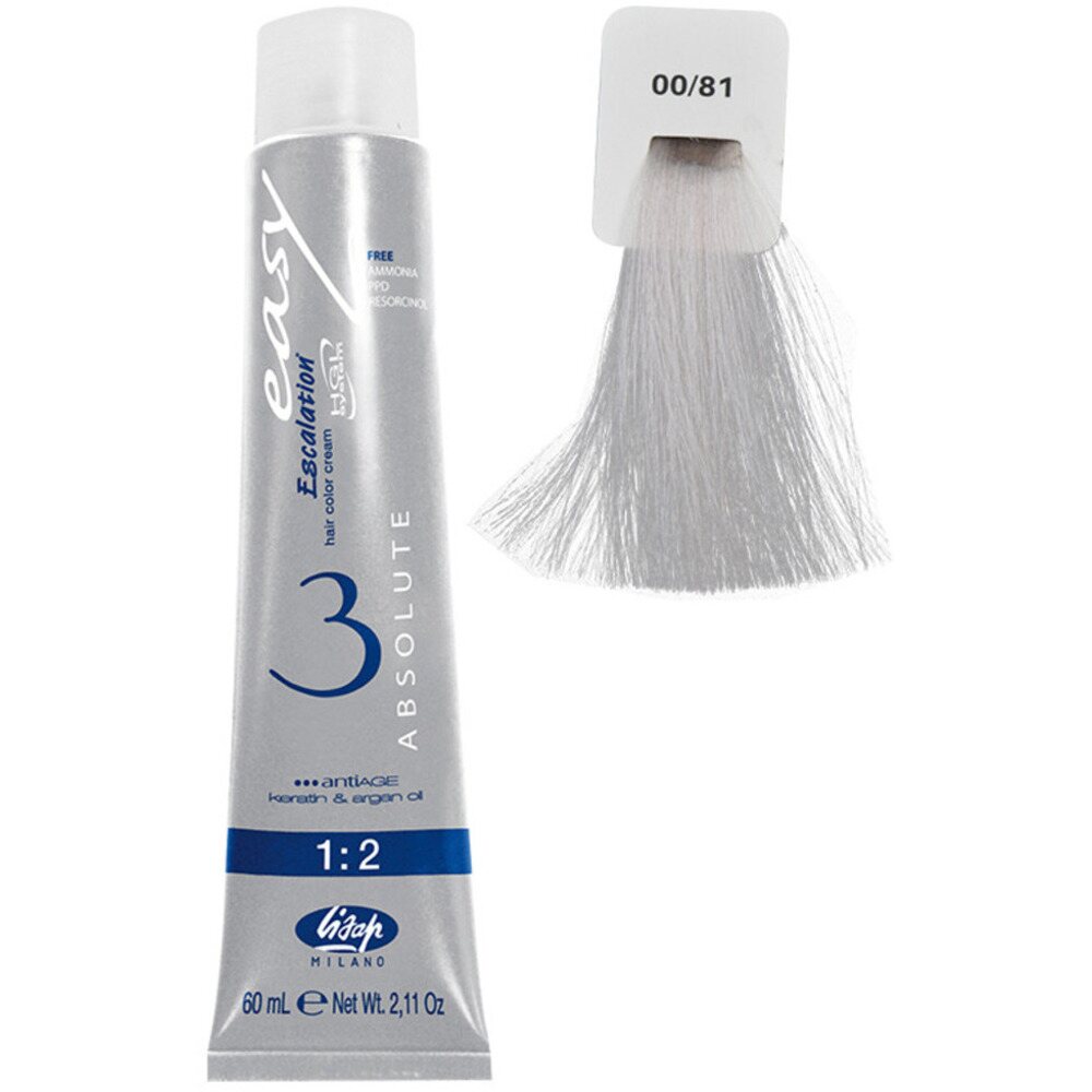Lisap Easy Absolute Tone Hair Color Cream - 00/81 Intense cool violet ثلجي