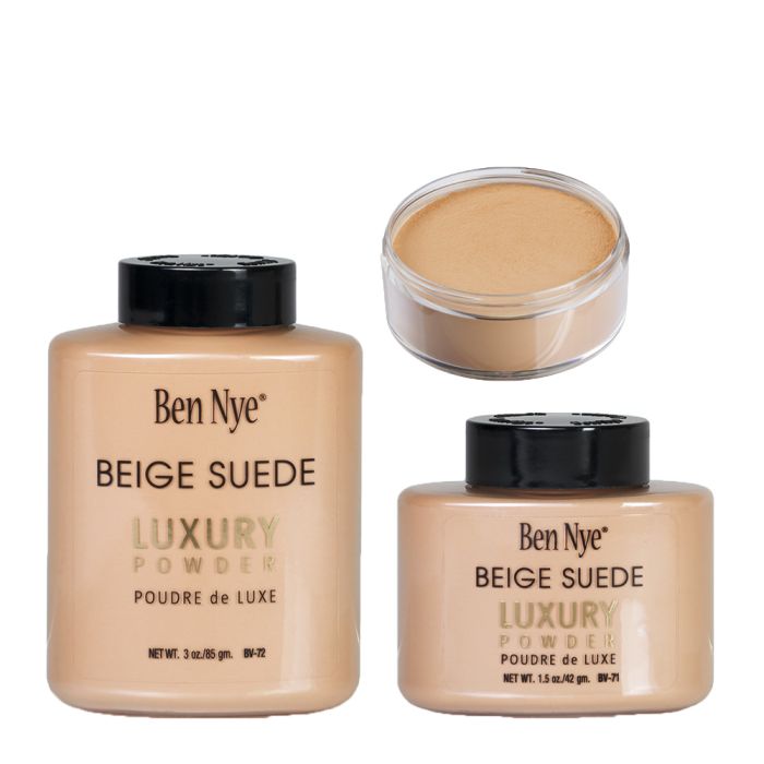 Ben Nye Beige Suede Luxury Powder 1.5 oz size