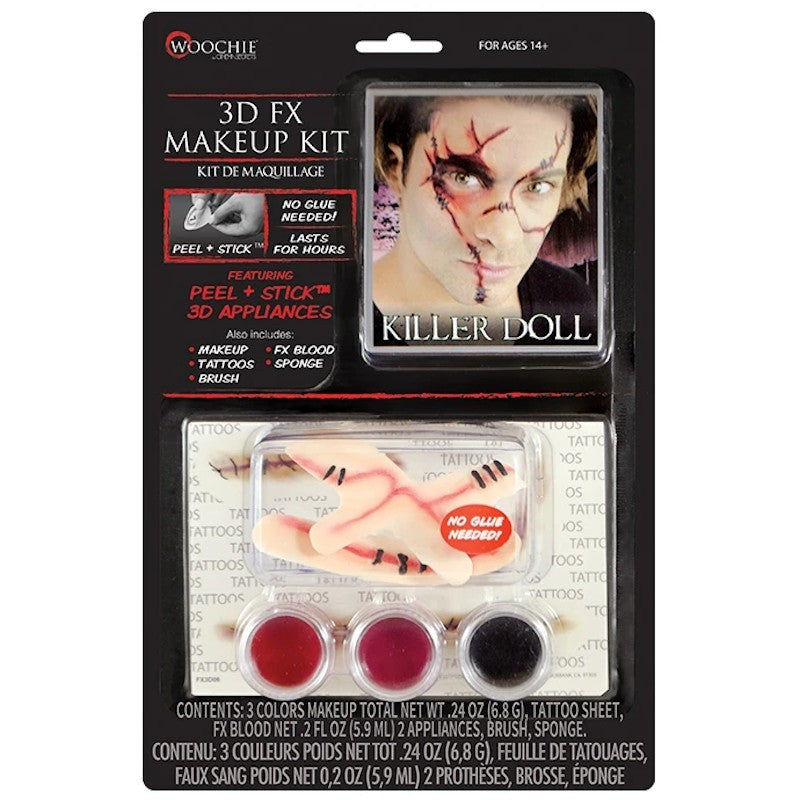 Woochie 3D FX killer Doll makeup kit