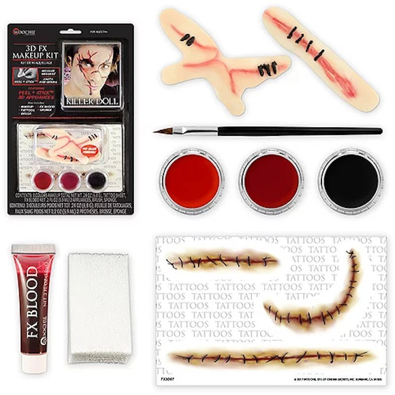Woochie 3D FX killer Doll makeup kit