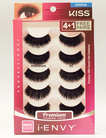 Kiss Hollywood 03 Multipack lashes - Premium Hair