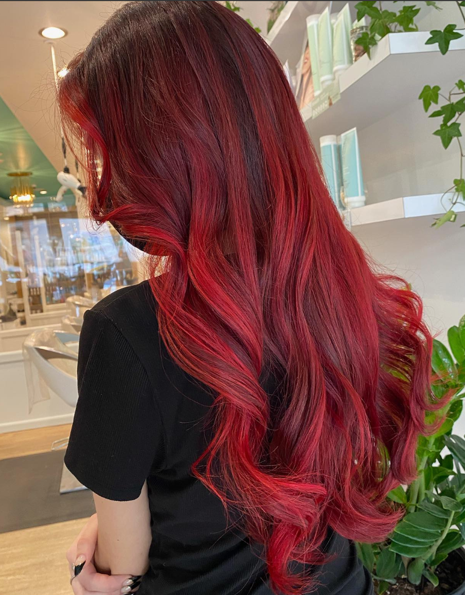 Lisap Milano Easy Absolute 3 Color - 66/55 Deep red أحمر لامع