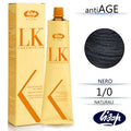 Lisap LK anti age Permanent Hair Colour - 100ml, 1/0 Black أسود