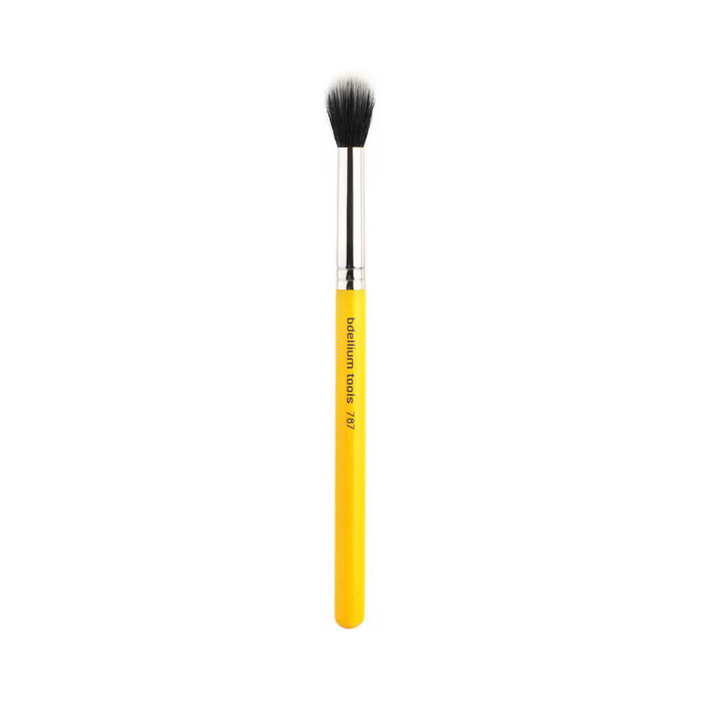 BDellium Tools - Studio Line - 787 Duet Fiber Large Tapered Blending Brush - Yellow