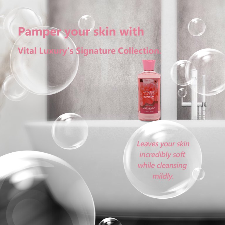 Vital Luxury Signature - 10 Oz Shower Gel -Japanese Cherry Blossom