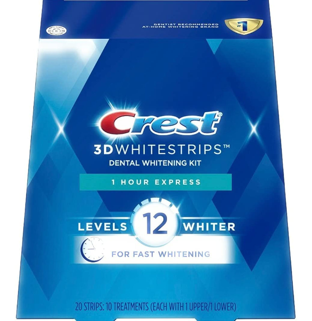 Crest 3d whitestrips 1 hour express