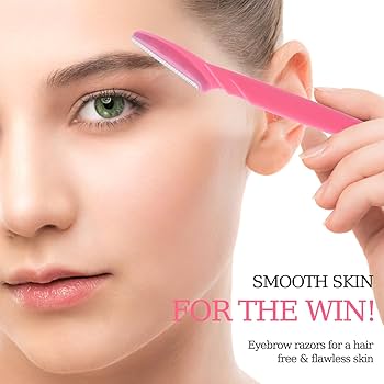 Eyebrow Razor / Blade 10 pcs Pink