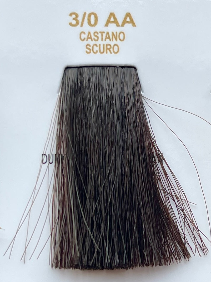 Lisap LK anti age Permanent Hair Colour - 100ml, 3/0 AA Dark Brown / Castano بني غامق