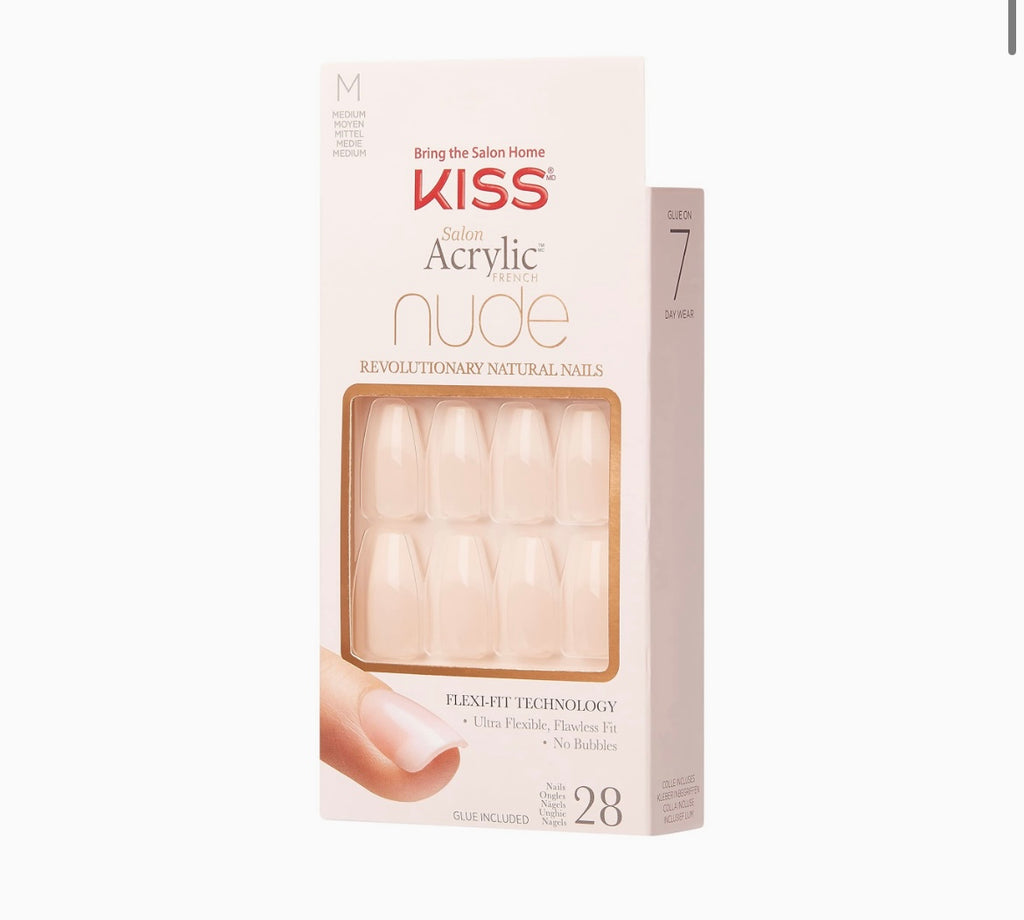 Kiss KISS Acrylic French Nude Medium Leilani KAN07