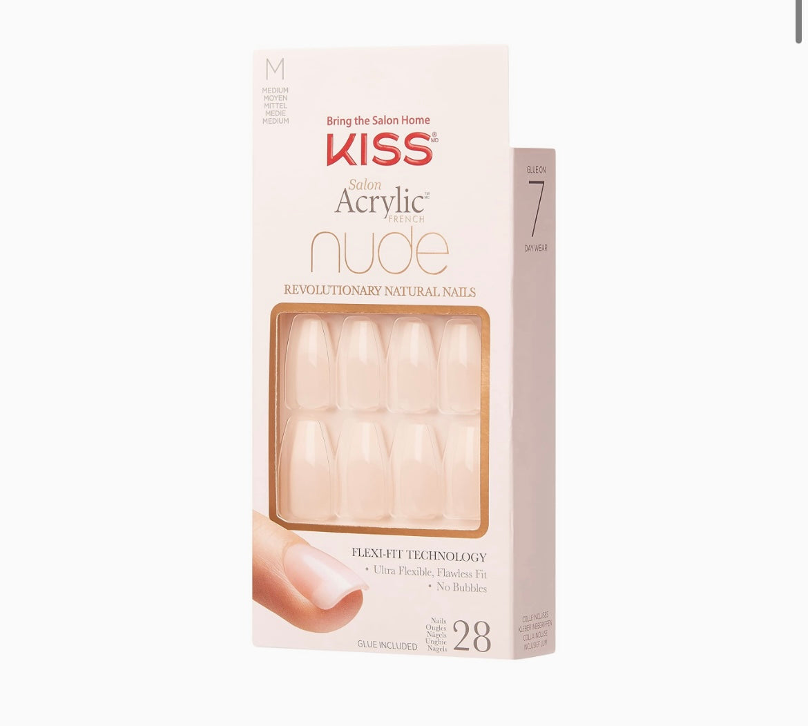 Kiss KISS Acrylic French Nude Medium Leilani KAN07