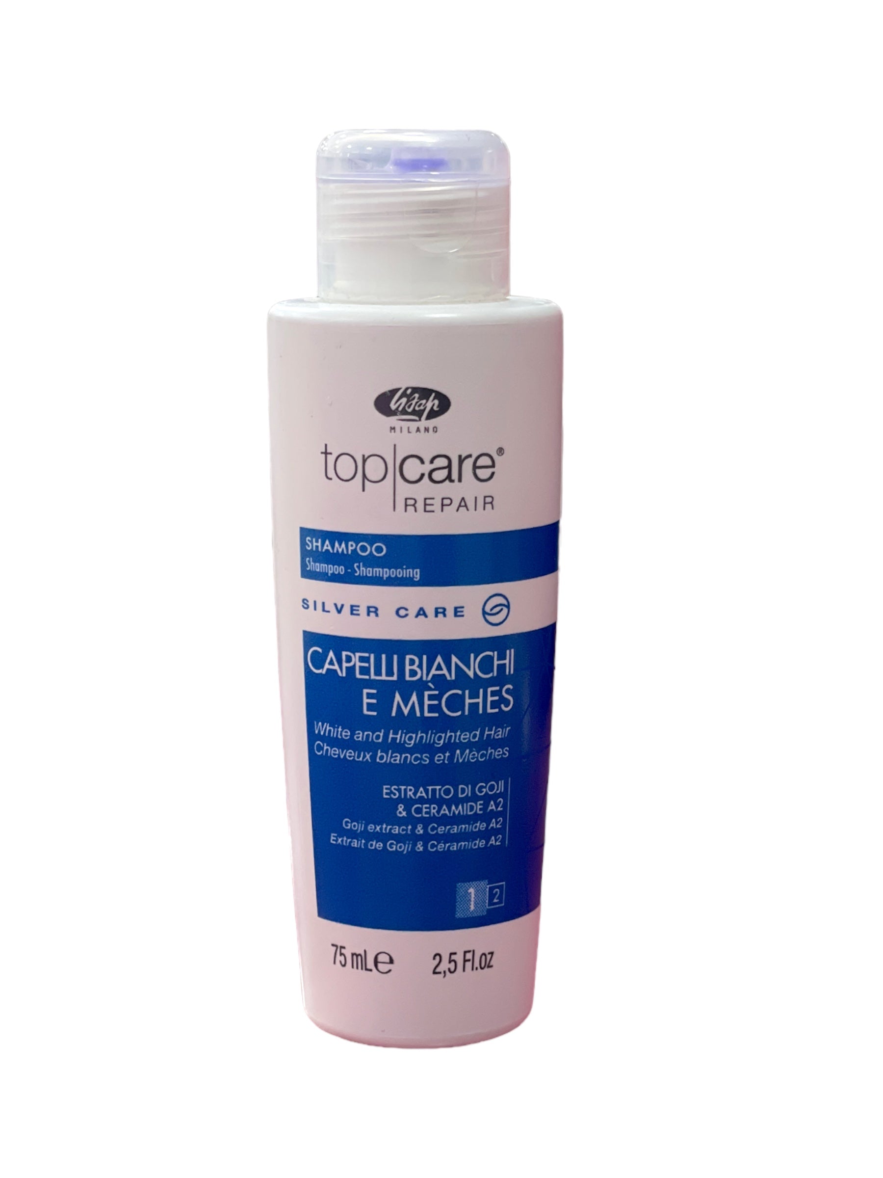Lisap Milano T.C.R. Silver Care Purple Shampoo Capelli Bianchi e Meches 75 ml شامبو بنفسجي