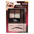 Kiss Beautiful Brow Kit - Dark Brown