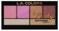 LA Colors - So Cheeky Blush and Highlight Palette - C 30461 Pink and Playful