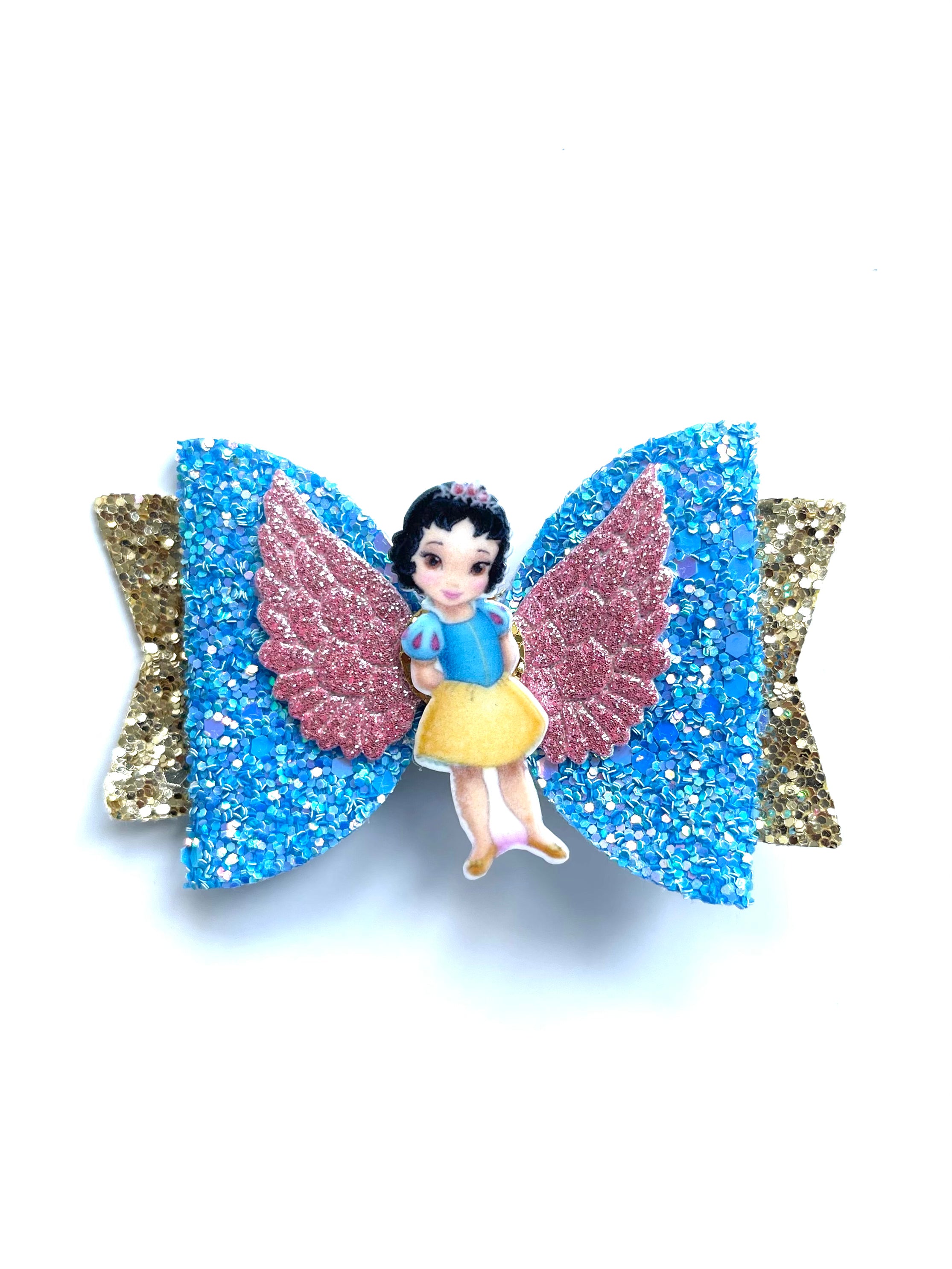 Disney princess themed hair bow clip