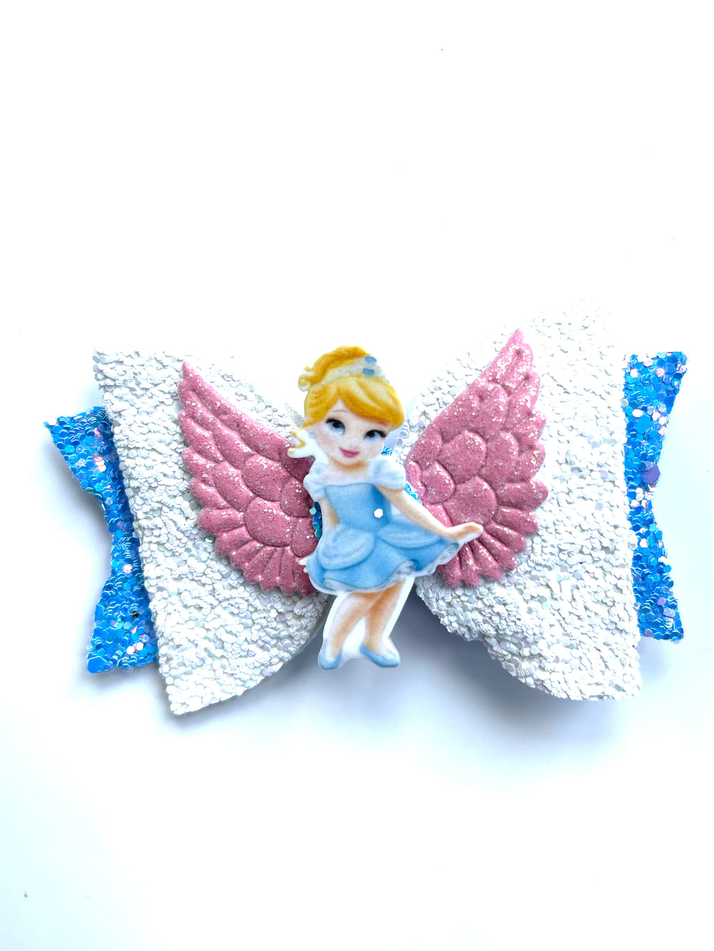 Disney princess themed hair bow clip