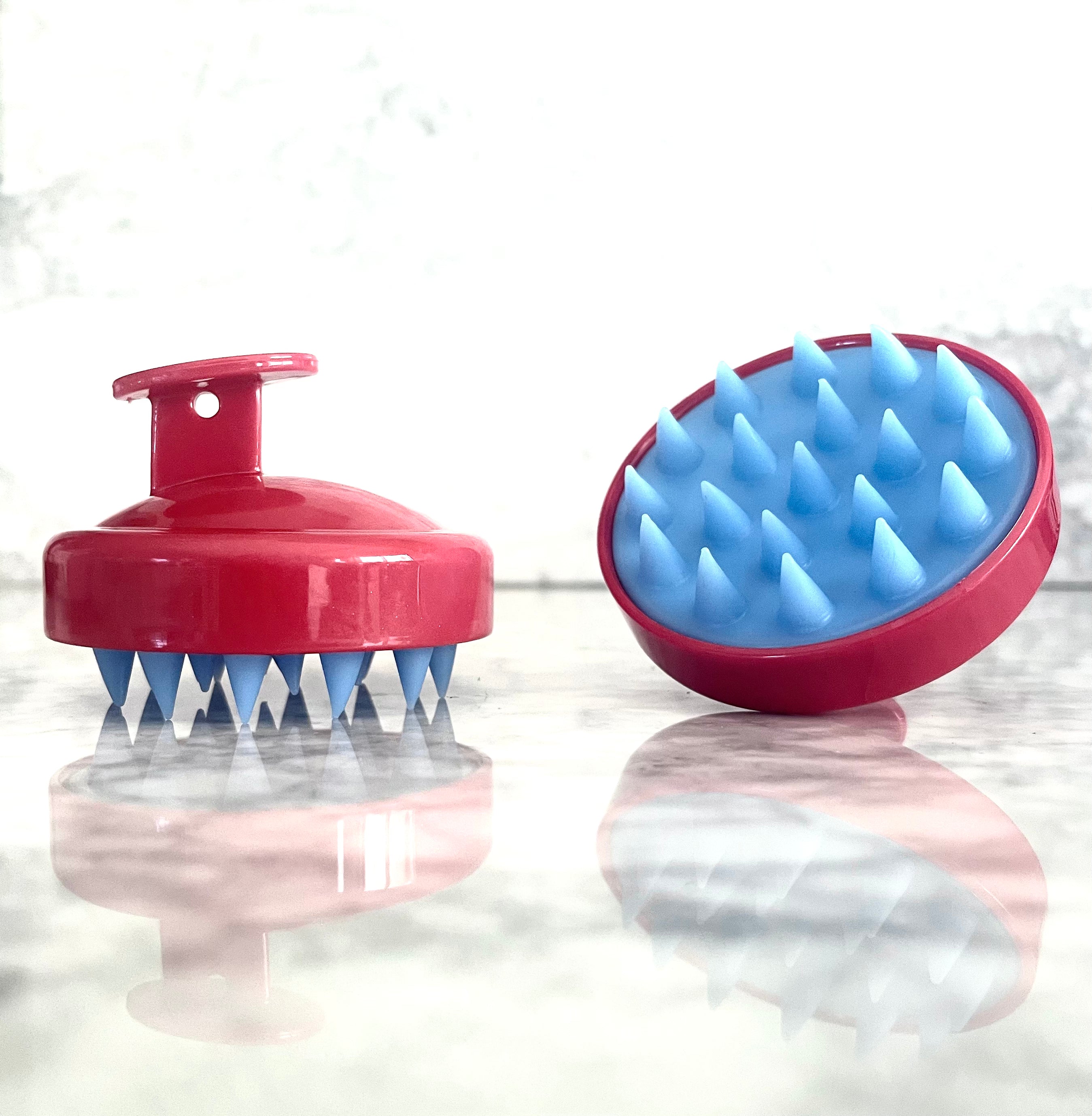 Hair Scalp Massager - Red / Blue