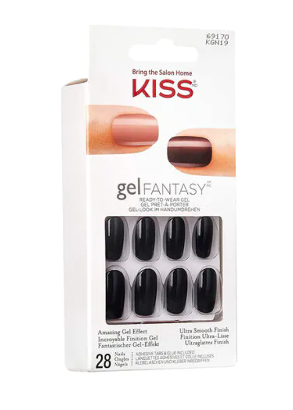 Kiss gel fantasy KGN19 Black 28 pcs