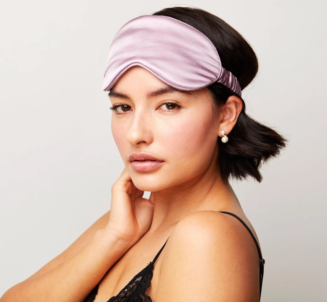 Satin Set ( PILLOWCASE , Hair Crunchie , eye mask ) |Frizz free Hair