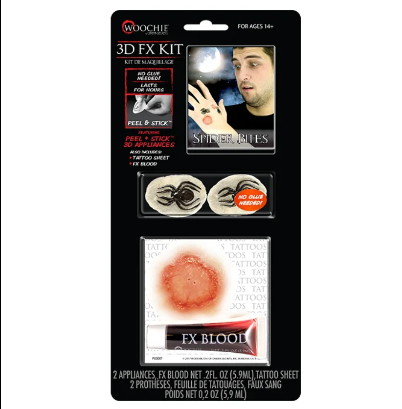 Woochie Spider Bite 3D FX Kit (Peel & Stick)