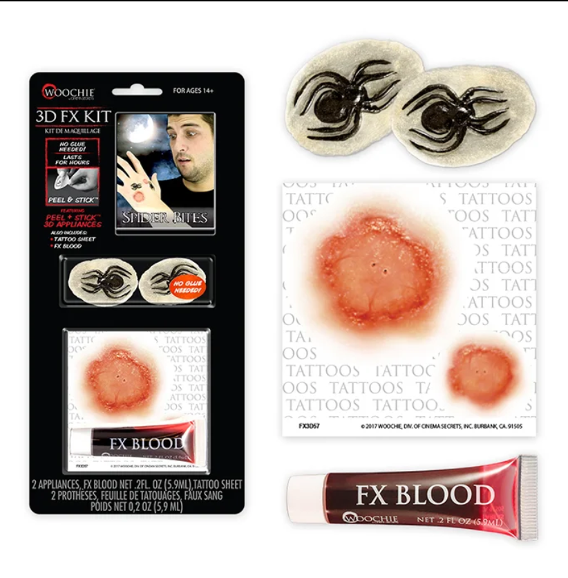 Woochie Spider Bite 3D FX Kit (Peel & Stick)