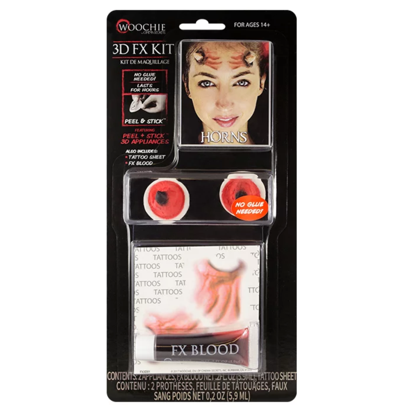 Woochie Horns 3D FX Kit (Peel & Stick)