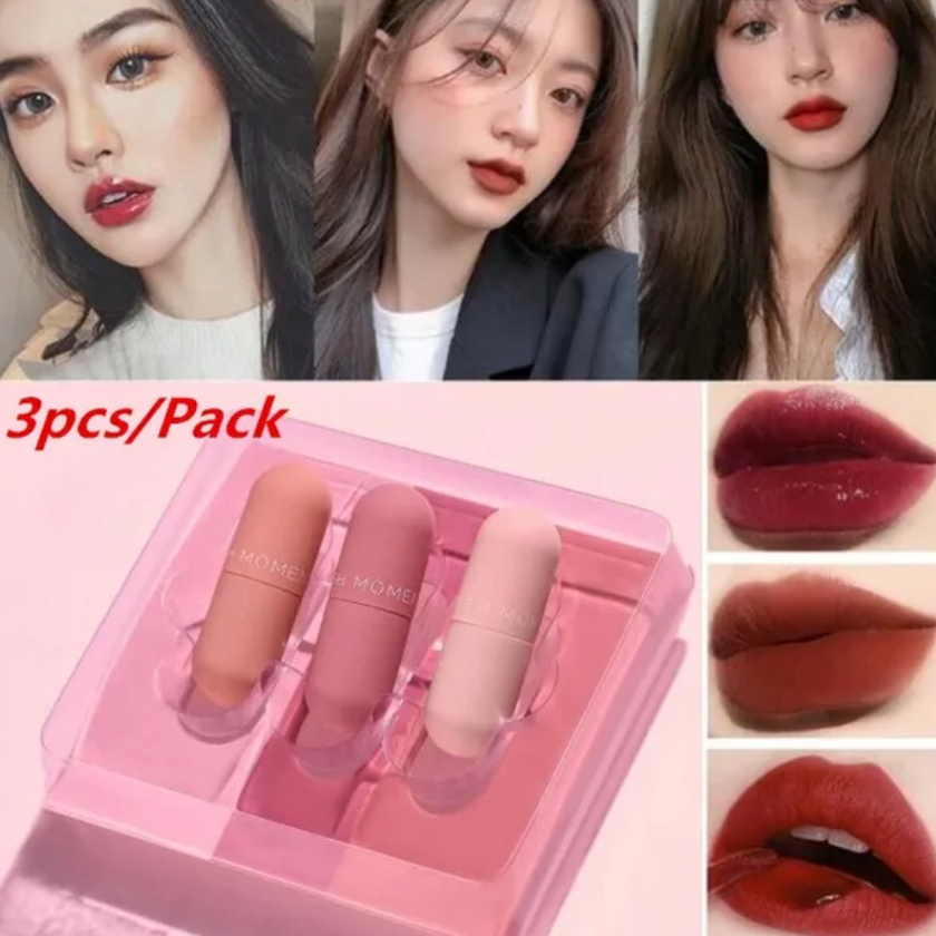 PUDAIER - Flash moment mini trio lip colors