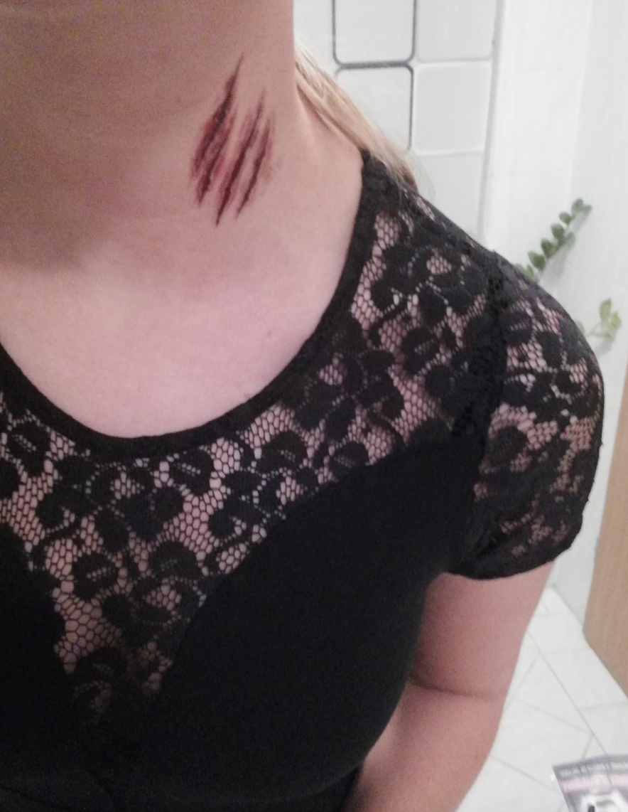 SFX Temporary tattoo - Slashed flesh