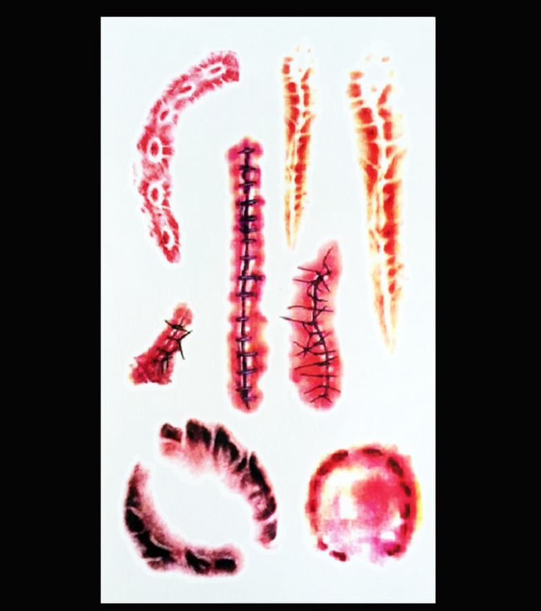 SFX Temporary tattoo - Bites & stitches