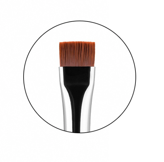 Sigma beauty - E15 FLAT DEFINER BRUSH - BLACK/CHROME