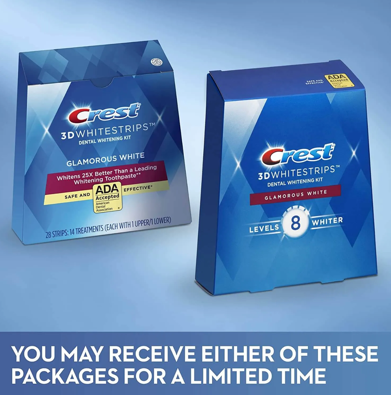 CREST 3D WHITESTRIPS GLAMOROUS WHITE