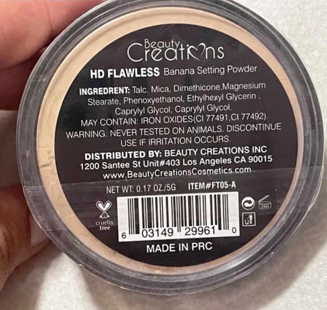 Beauty Creations - HD Banana setting powder