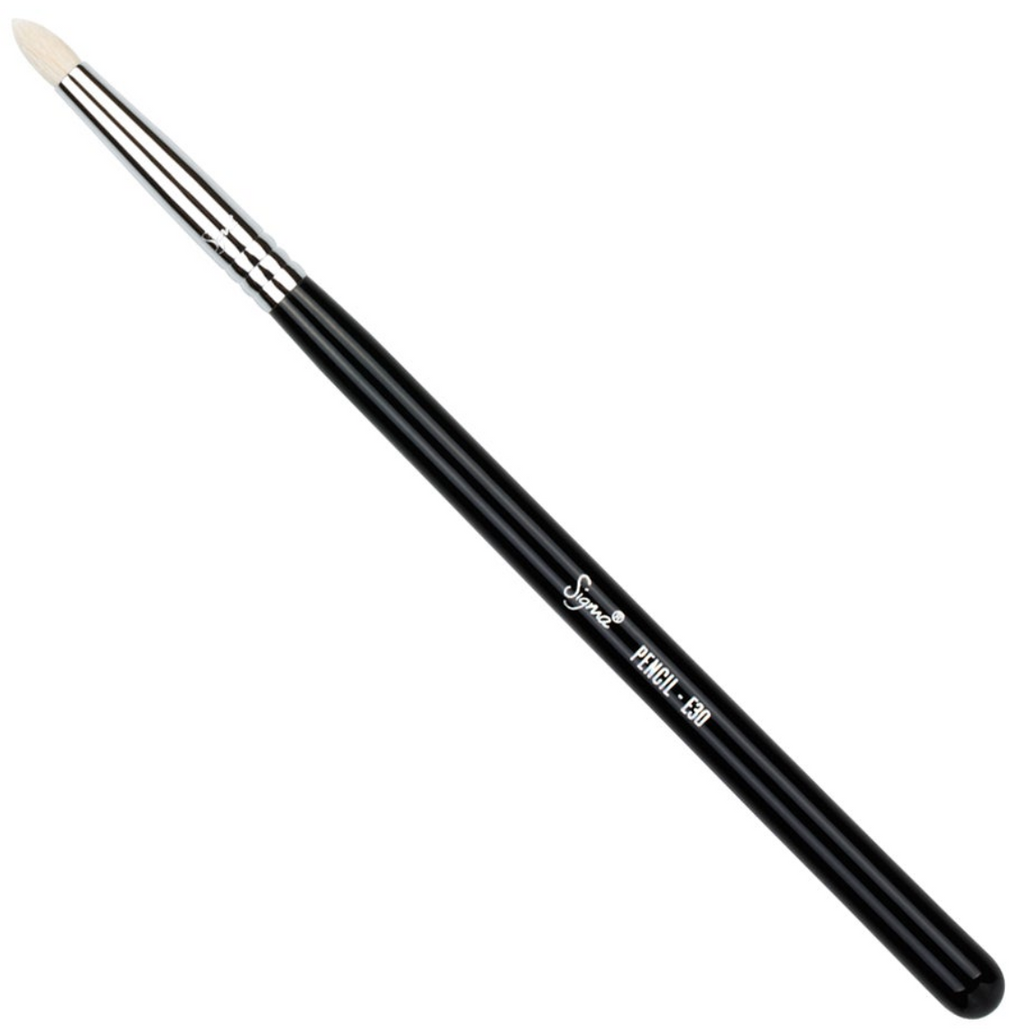 Sigma Beauty - E30 PENCIL BRUSH - BLACK/CHROME