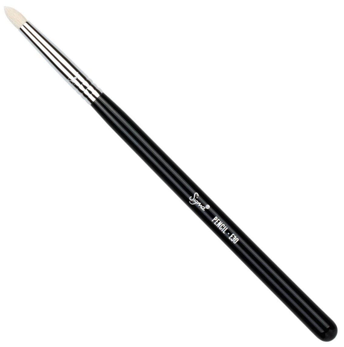 Sigma Beauty - E30 PENCIL BRUSH - BLACK/CHROME