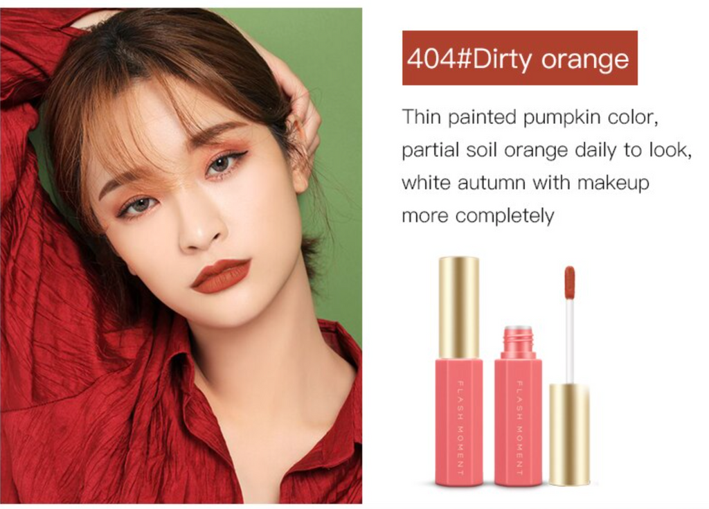 Flash Moment -Velvet lip color ( 404 Dirty Orange )