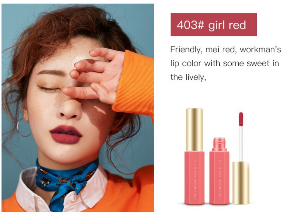 Flash Moment -Velvet lip color ( 403 girl Red  )