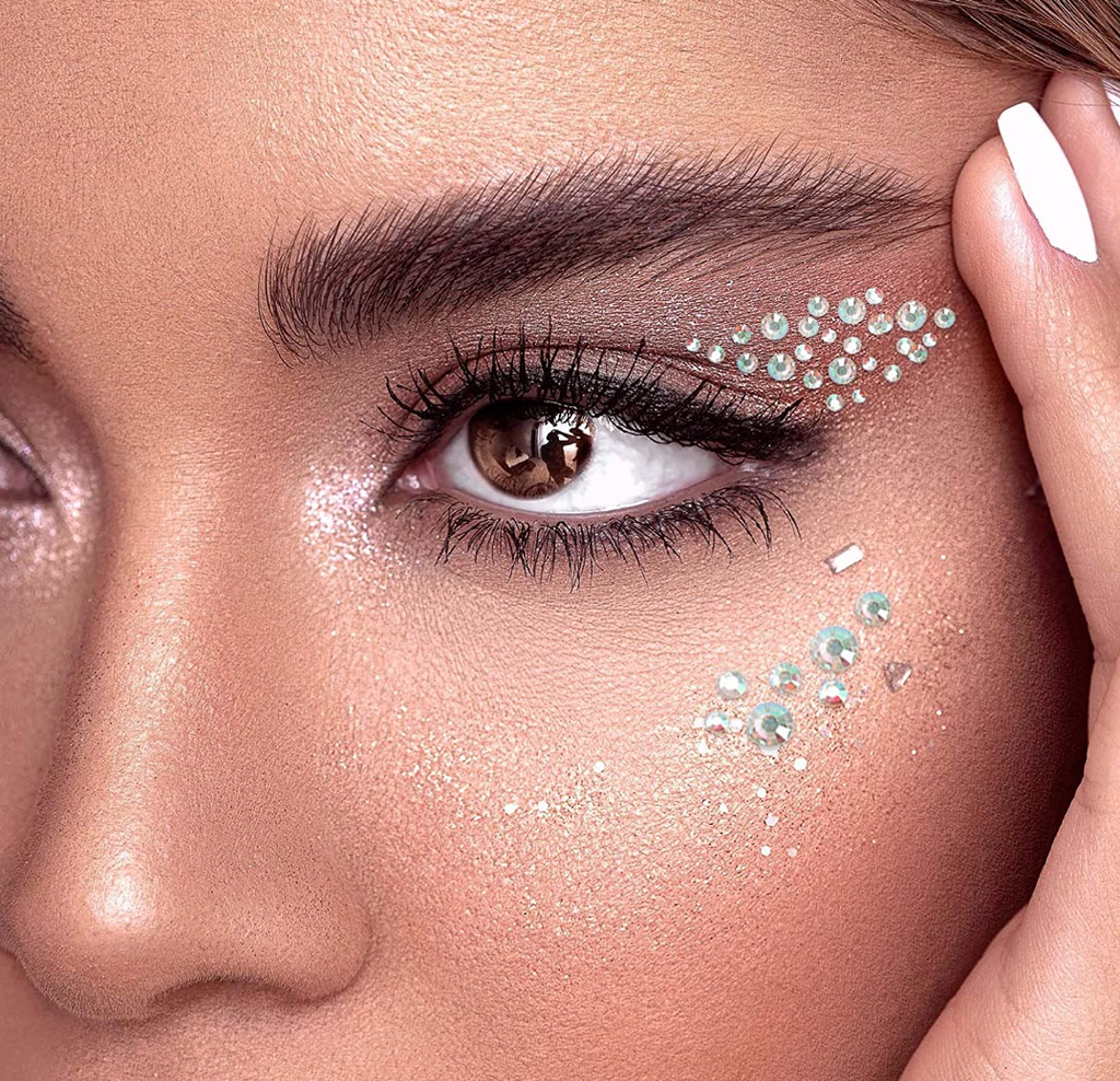 Face jewel - holographic Rhinestone crystals